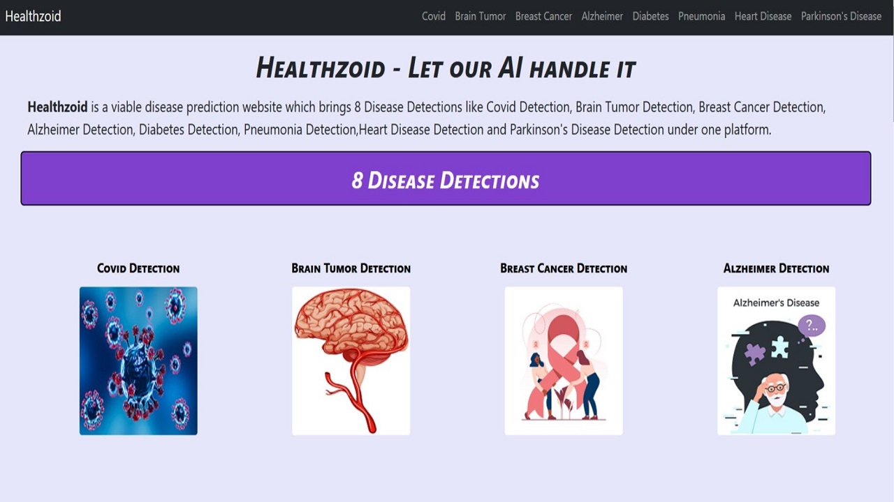 Healthzoid - Muliple disease Detection System